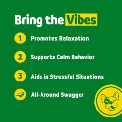 Vibeful Calming Hemp Chicken Flavored Soft Chews Calming Supplement For Dogs -Pet Wellness 574014 PT3. AC SS1800 V1669760973