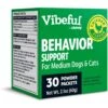Vibeful Behavior Support Powder Calming Supplement For Medium Dogs & Cats, 30 Count