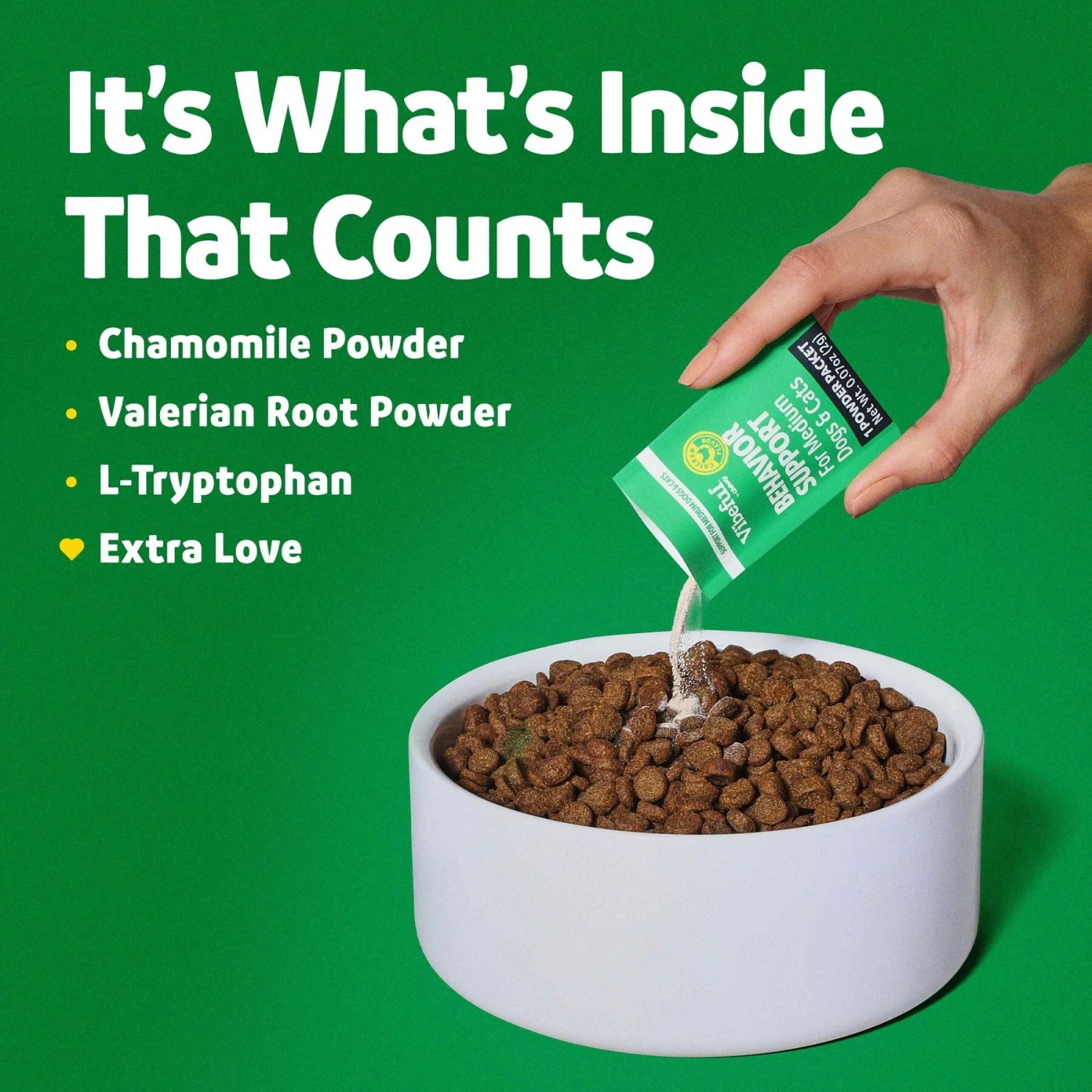 Vibeful Behavior Support Powder Calming Supplement For Medium Dogs & Cats, 30 Count 5 Vibeful Behavior Support Powder Calming Supplement For Medium Dogs & Cats, 30 Count - Image 5