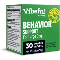 Vibeful Behavior Support Powder Calming Supplement For Large Dogs