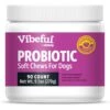 Vibeful Probiotic Bites Pumpkin Flavored Soft Chews Digestive Supplement For Dogs