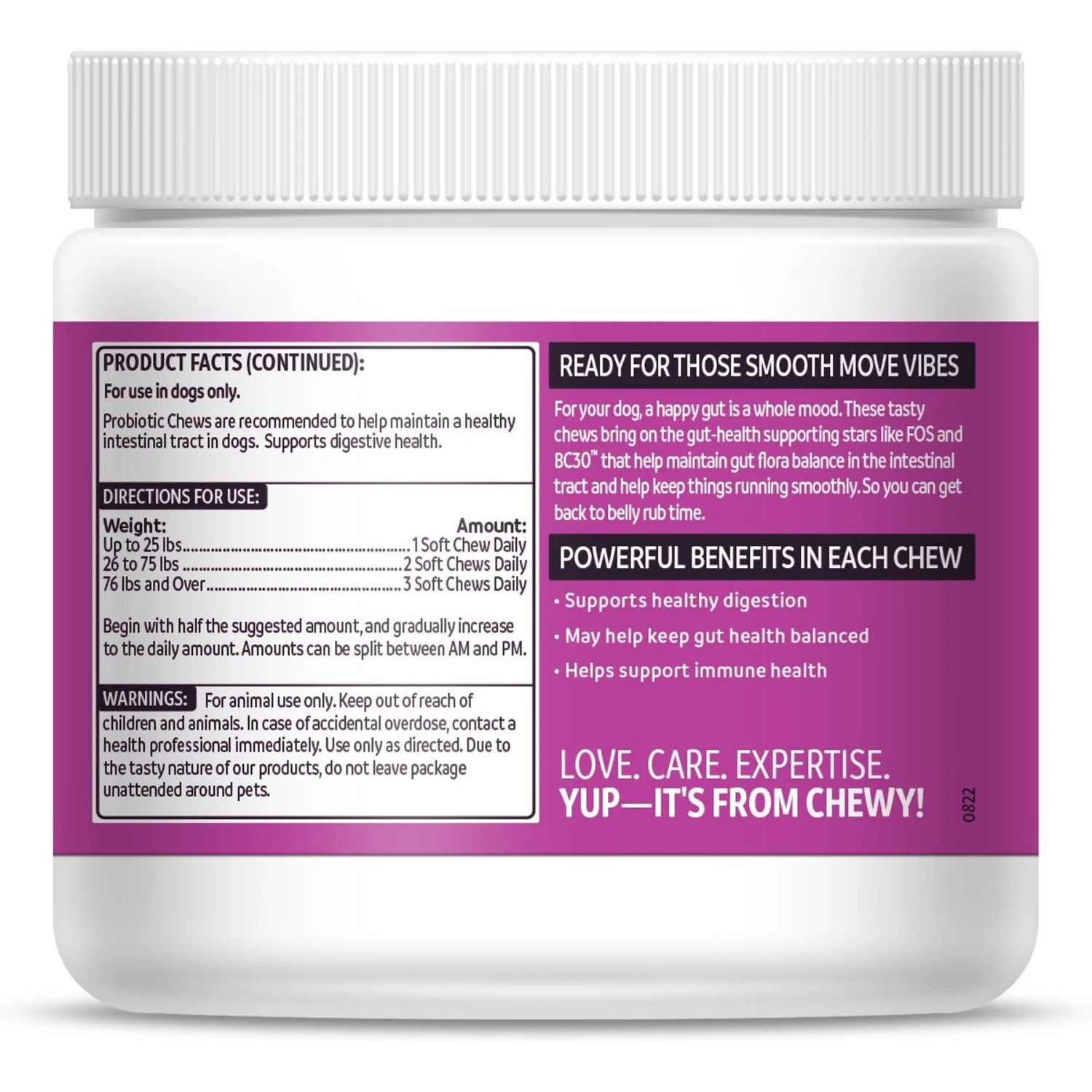 Vibeful Probiotic Bites Pumpkin Flavored Soft Chews Digestive Supplement For Dogs 3 Vibeful Probiotic Bites Pumpkin Flavored Soft Chews Digestive Supplement For Dogs - Image 3