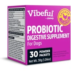 Vibeful Probiotic Gastrointestinal Support Powder Digestive Supplement For Dogs