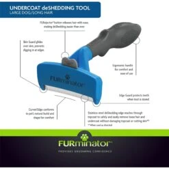 FURminator Long Hair Dog Deshedding Tool & Frisco Shed Reducing Waterless Grooming Wipes For Dogs & Cats, 50 Count 11 FURminator Long Hair Dog Deshedding Tool & Frisco Shed Reducing Waterless Grooming Wipes For Dogs & Cats, 50 Count -Pet Wellness 575134 PT4. AC SS1800 V1657660396