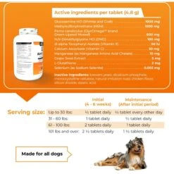 VetriScience GlycoFlex Stage III Chicken Flavored Chewable Tablets Joint Supplement For Dogs -Pet Wellness 57609 PT4. AC SS1800 V1649881590