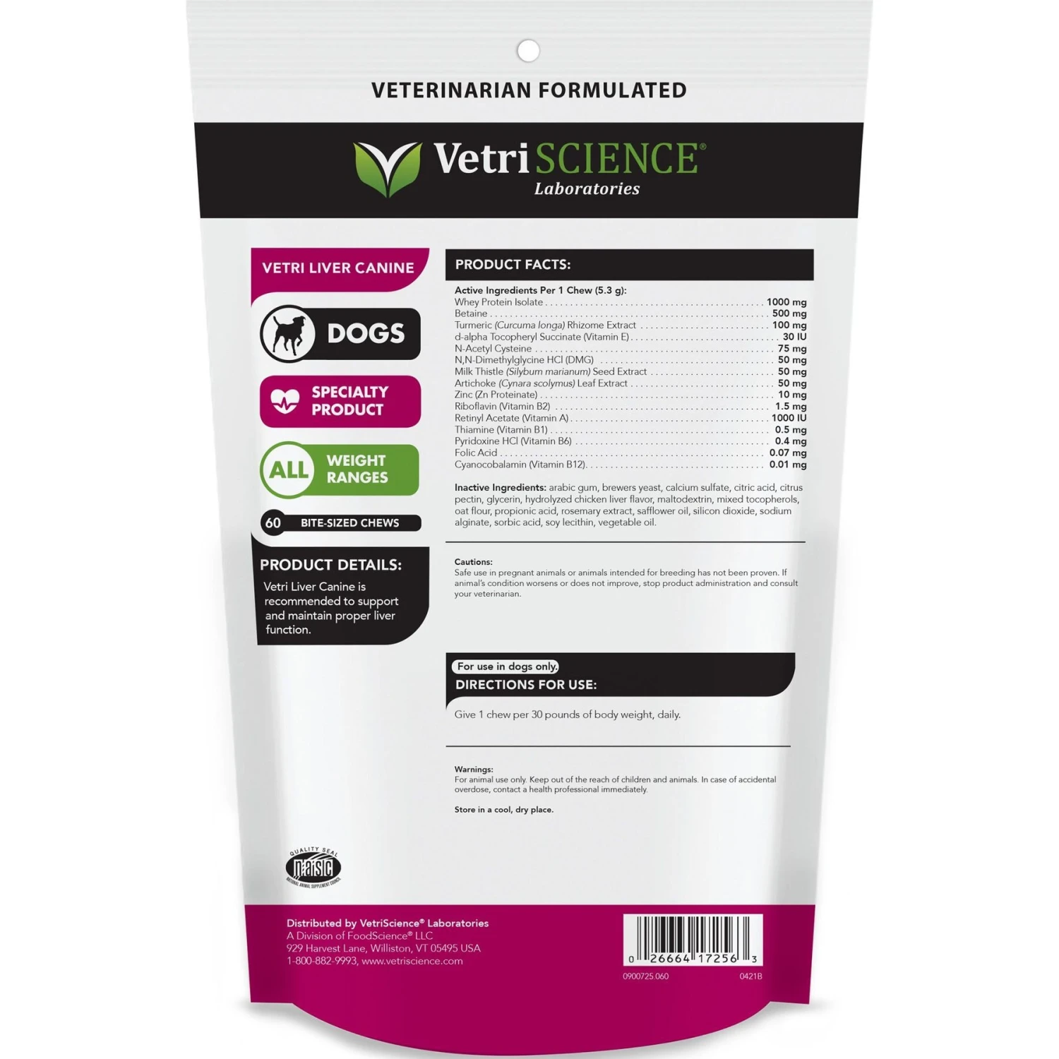 VetriScience Vetri-Liver Liver Flavored Soft Chew Liver Supplement For Dogs 2 VetriScience Vetri-Liver Liver Flavored Soft Chew Liver Supplement For Dogs - Image 2