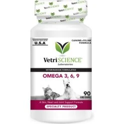 VetriScience Omega 3, 6, 9 Softgels Supplement For Cats & Dogs