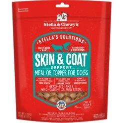Stella & Chewy's Stella's Solutions Skin & Coat Boost Freeze-Dried Raw Grass-Fed Lamb & Wild-Caught Salmon Dinner Morsels Dog Food