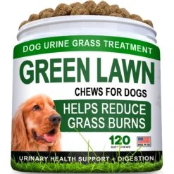 StrellaLab Grass Burn Urine Lawn Neutralizer Chew Supplement For Dogs, 120 Count