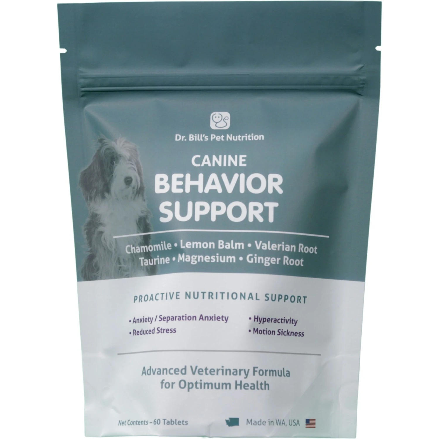 Dr. Bill's Pet Nutrition Canine Behavior Support Dog Supplement, 60 Count 1 Dr. Bill's Pet Nutrition Canine Behavior Support Dog Supplement, 60 Count