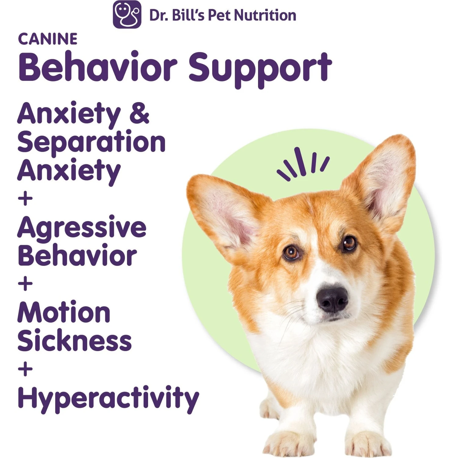 Dr. Bill's Pet Nutrition Canine Behavior Support Dog Supplement, 60 Count 2 Dr. Bill's Pet Nutrition Canine Behavior Support Dog Supplement, 60 Count - Image 2