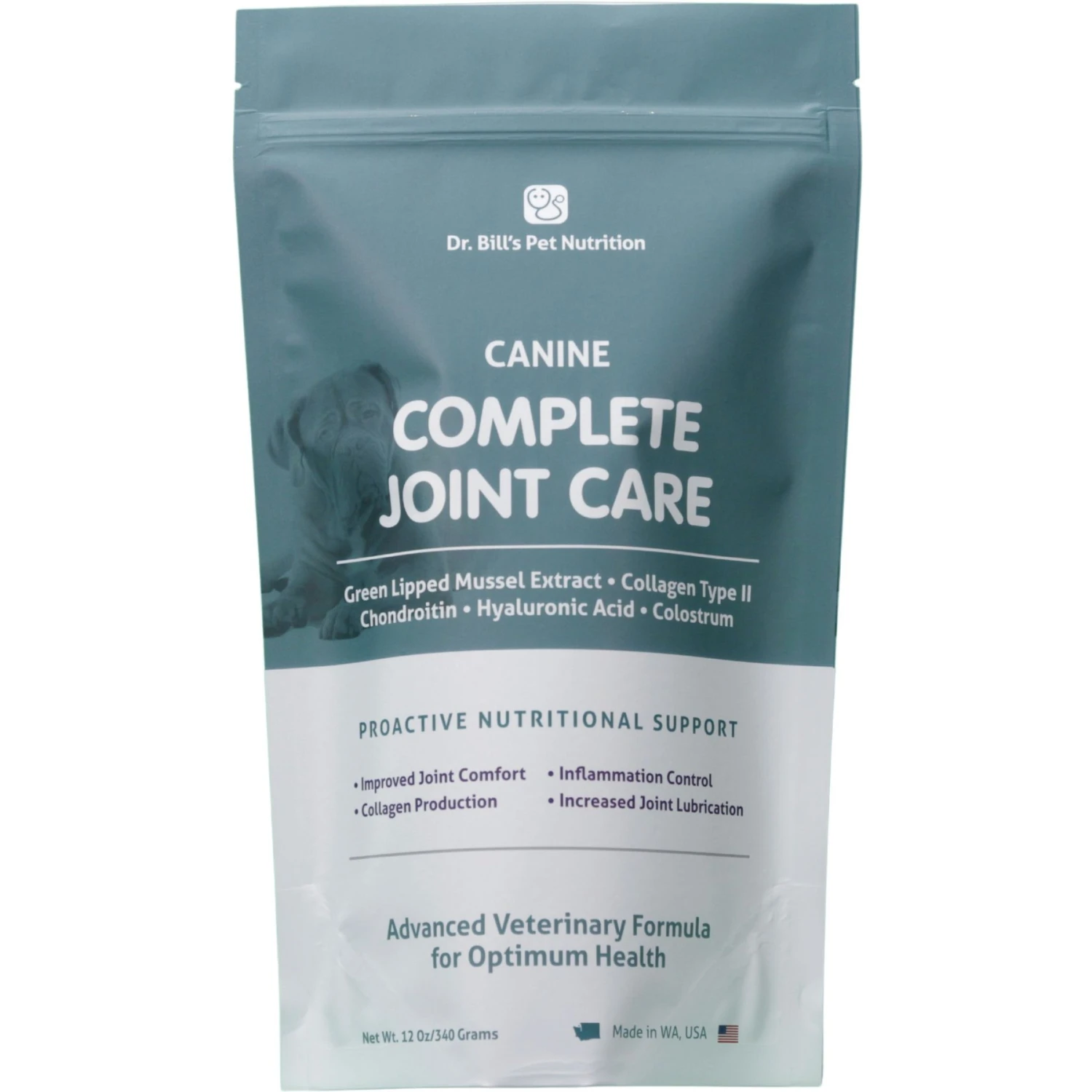 Dr. Bill's Pet Nutrition Canine Complete Joint Care Advanced Hip & Joint Care Powder Supplement For Dogs, 340-gm Pouch 1 Dr. Bill's Pet Nutrition Canine Complete Joint Care Advanced Hip & Joint Care Powder Supplement For Dogs, 340-gm Pouch