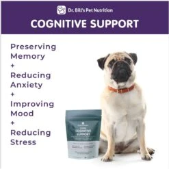 Dr. Bill's Pet Nutrition Canine Cognitive Support Brain & Nervous System Senior Dog Supplement Powder, 180-gm Pouch -Pet Wellness 577302 PT3. AC SS1800 V1673379552