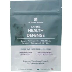 Dr. Bill's Pet Nutrition Canine Health Defense Dog Supplement Powder, 180-gm Pouch