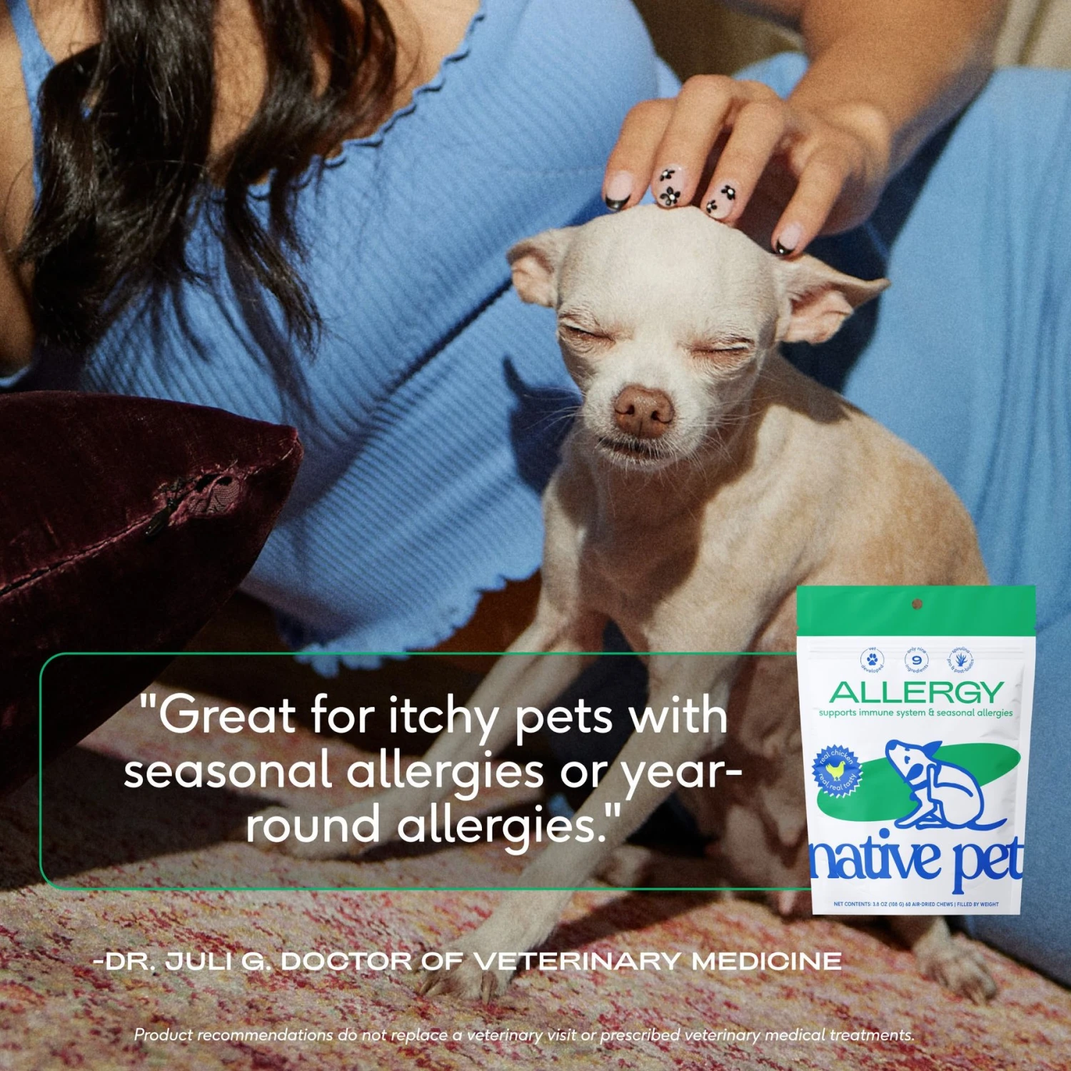 Native Pet Allergy Air-Dried Supplement To Support Seasonal Skin Allergies Dog Supplement 5 Native Pet Allergy Air-Dried Supplement To Support Seasonal Skin Allergies Dog Supplement - Image 5