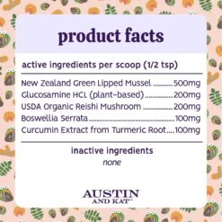 Austin And Kat Bakko's Joint Support Dog & Cat Supplement, 2.32-oz Bag -Pet Wellness 578750 PT6. AC SS1800 V1659705058