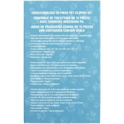 ConairPROPET Dog 15-Piece Pet Clipper Kit -Pet Wellness 58242 PT8. AC SS1800 V1615936293
