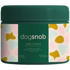 Dogsnob Calm Control Bacon & Cheese Flavored Anxiety Chews Supplement For Dogs, 80 Count