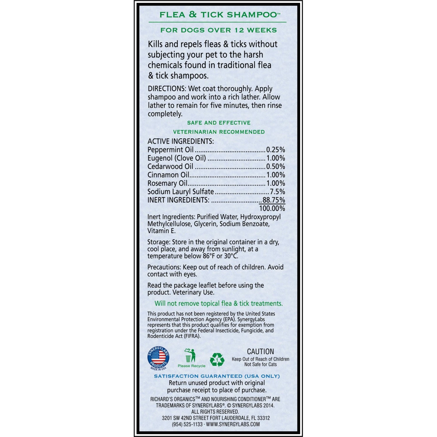 Richard's Organics Flea & Tick Shampoo 2 Richard's Organics Flea & Tick Shampoo - Image 2