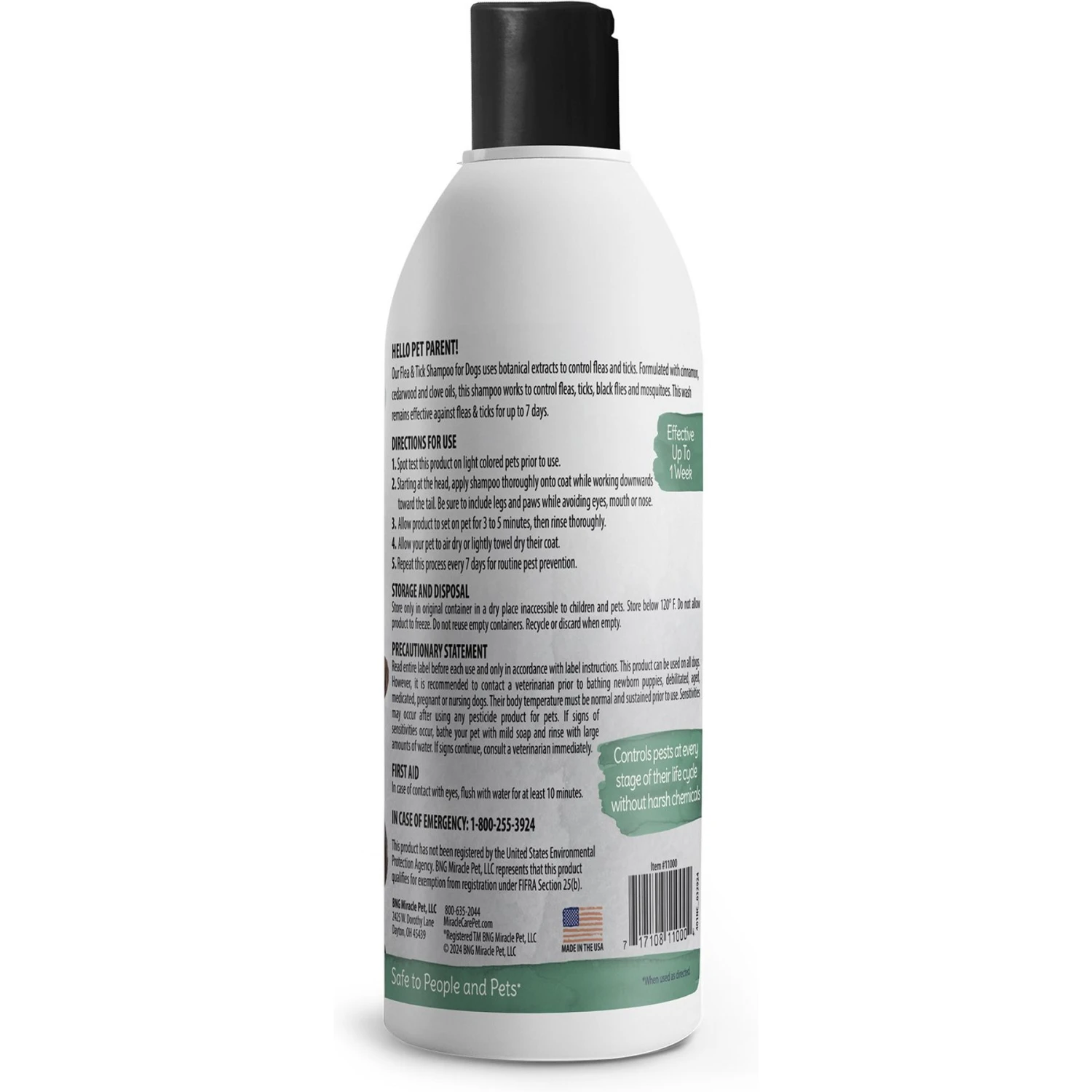 Natural Chemistry Natural Flea & Tick Shampoo For Dogs With Oatmeal 2 Natural Chemistry Natural Flea & Tick Shampoo For Dogs With Oatmeal - Image 2