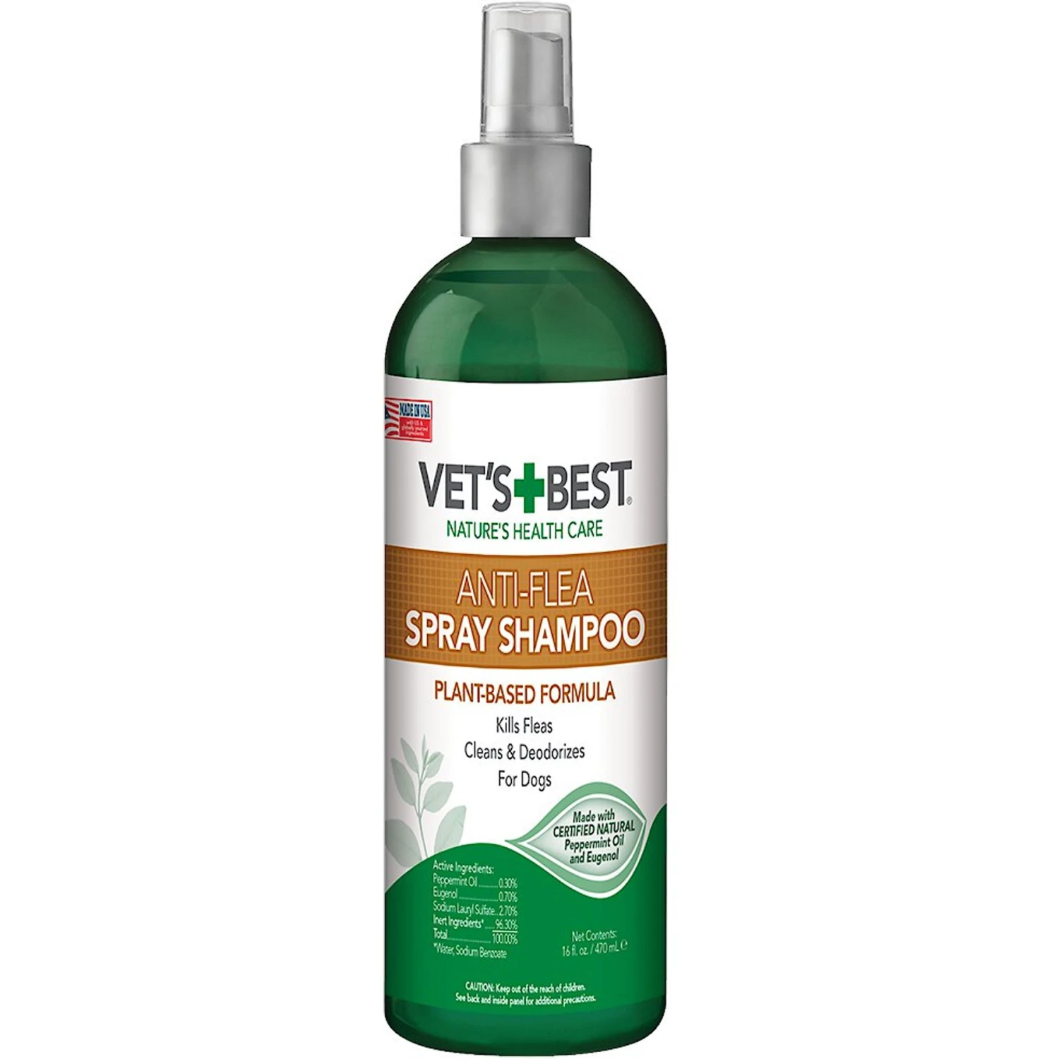 Vet's Best Anti-Flea Easy Spray Shampoo For Dogs 1 Vet's Best Anti-Flea Easy Spray Shampoo For Dogs