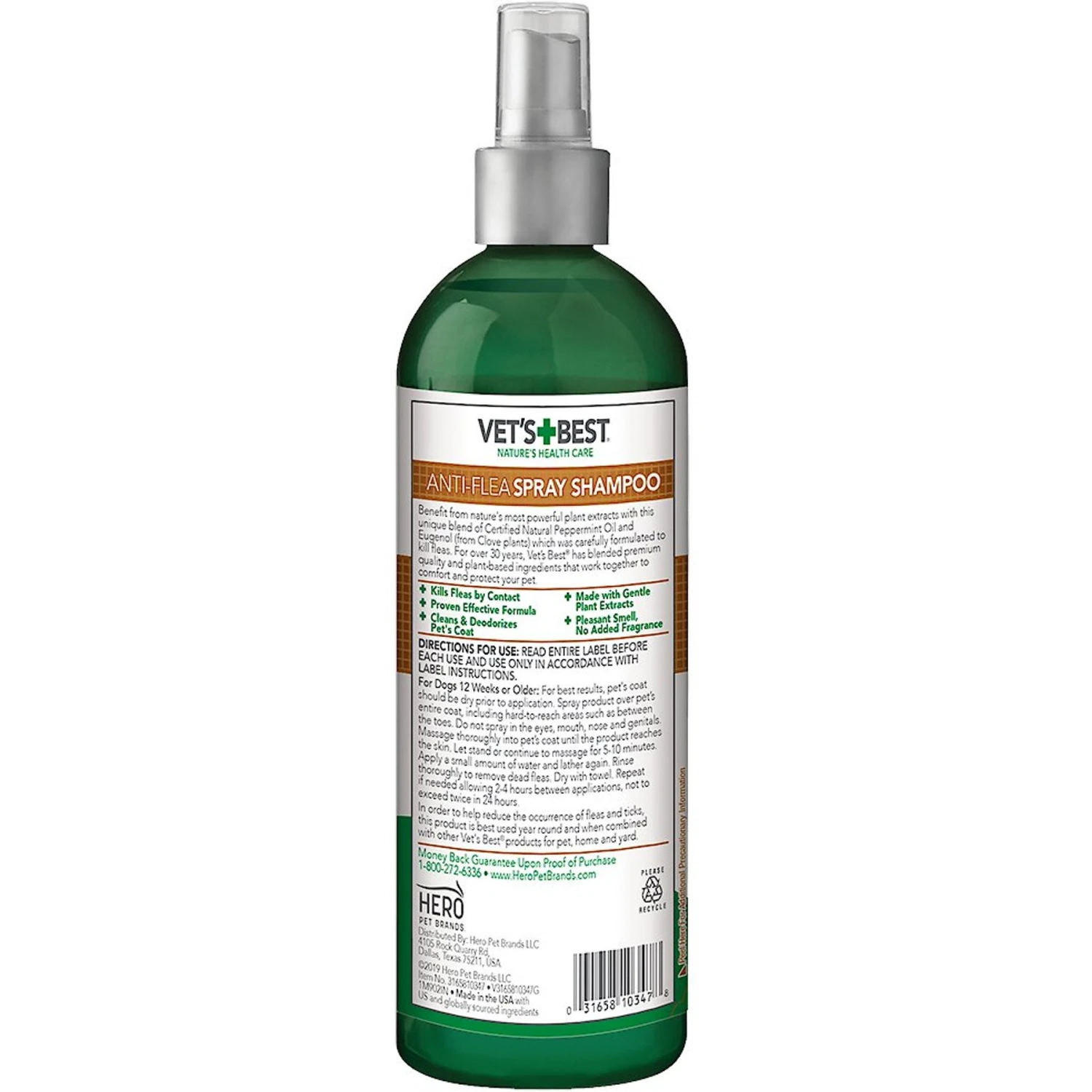Vet's Best Anti-Flea Easy Spray Shampoo For Dogs 2 Vet's Best Anti-Flea Easy Spray Shampoo For Dogs - Image 2