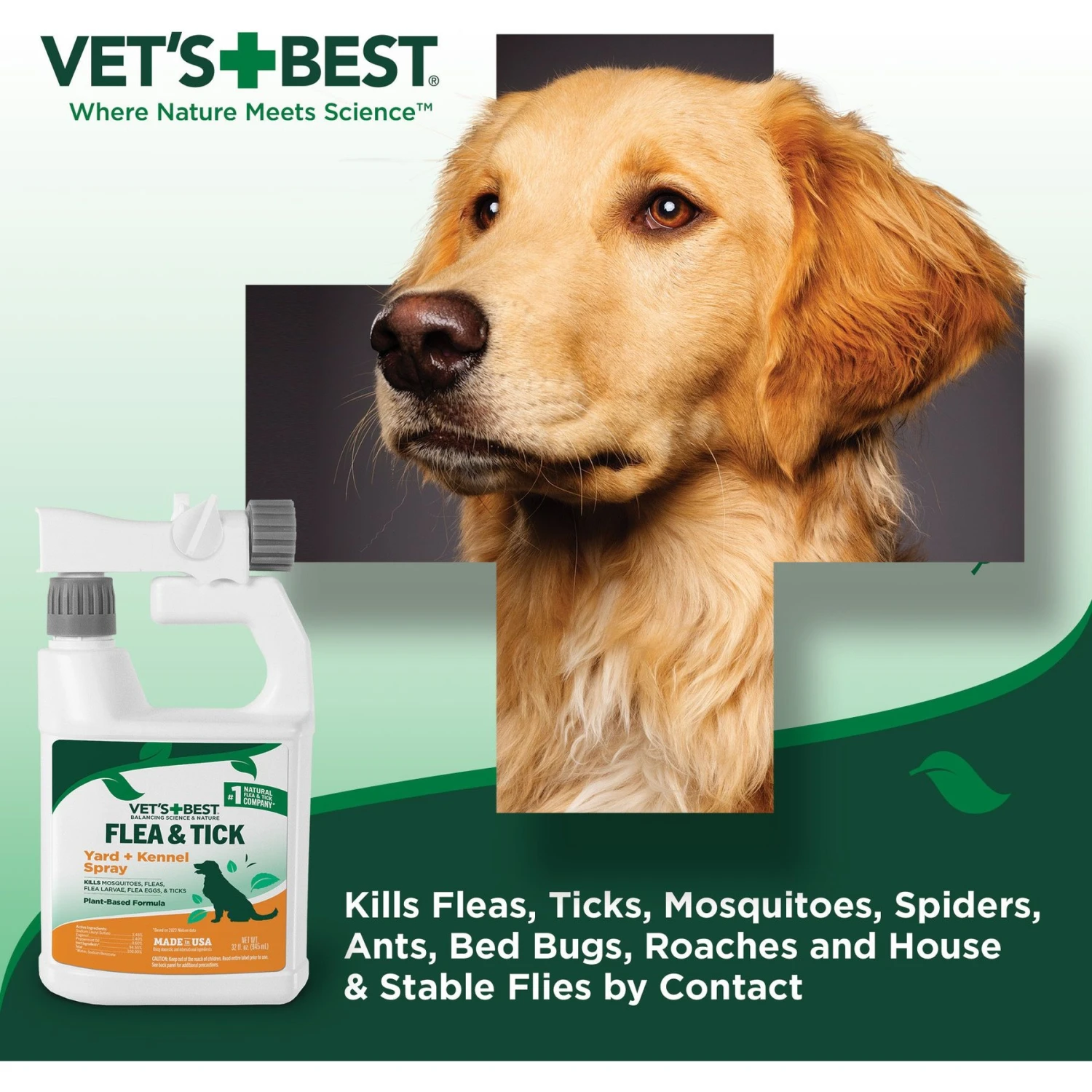Vet's Best Flea + Tick Yard & Kennel Spray For Dogs 4 Vet's Best Flea + Tick Yard & Kennel Spray For Dogs - Image 4