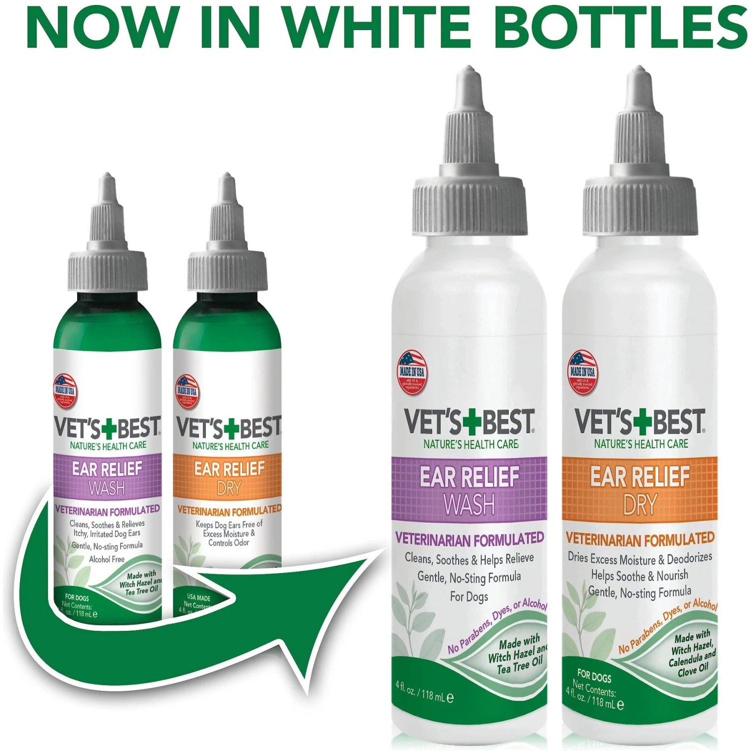 Vet's Best Ear Relief Wash + Dry Combo Pack For Dogs 2 Vet's Best Ear Relief Wash + Dry Combo Pack For Dogs - Image 2