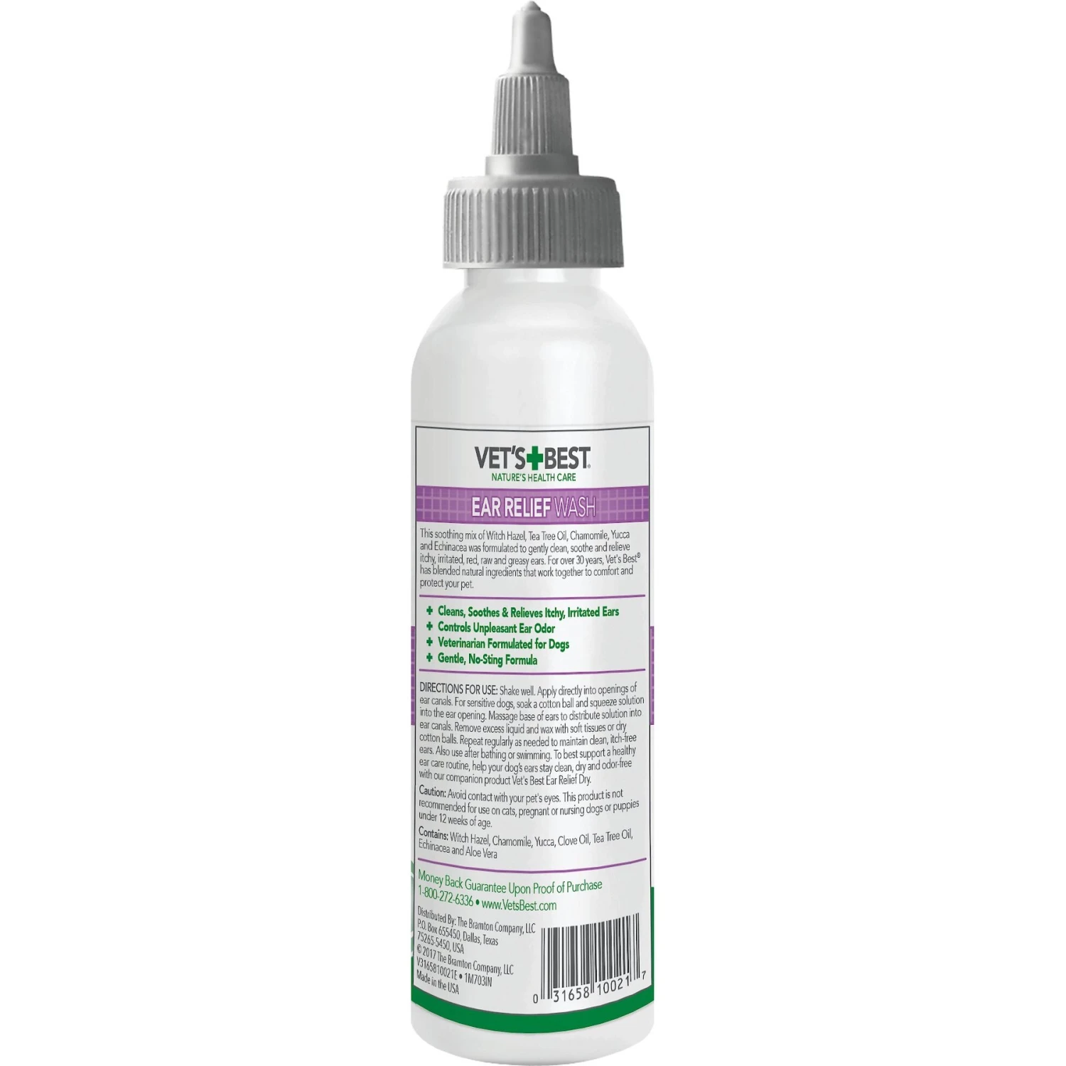 Vet's Best Ear Relief Wash + Dry Combo Pack For Dogs 3 Vet's Best Ear Relief Wash + Dry Combo Pack For Dogs - Image 3