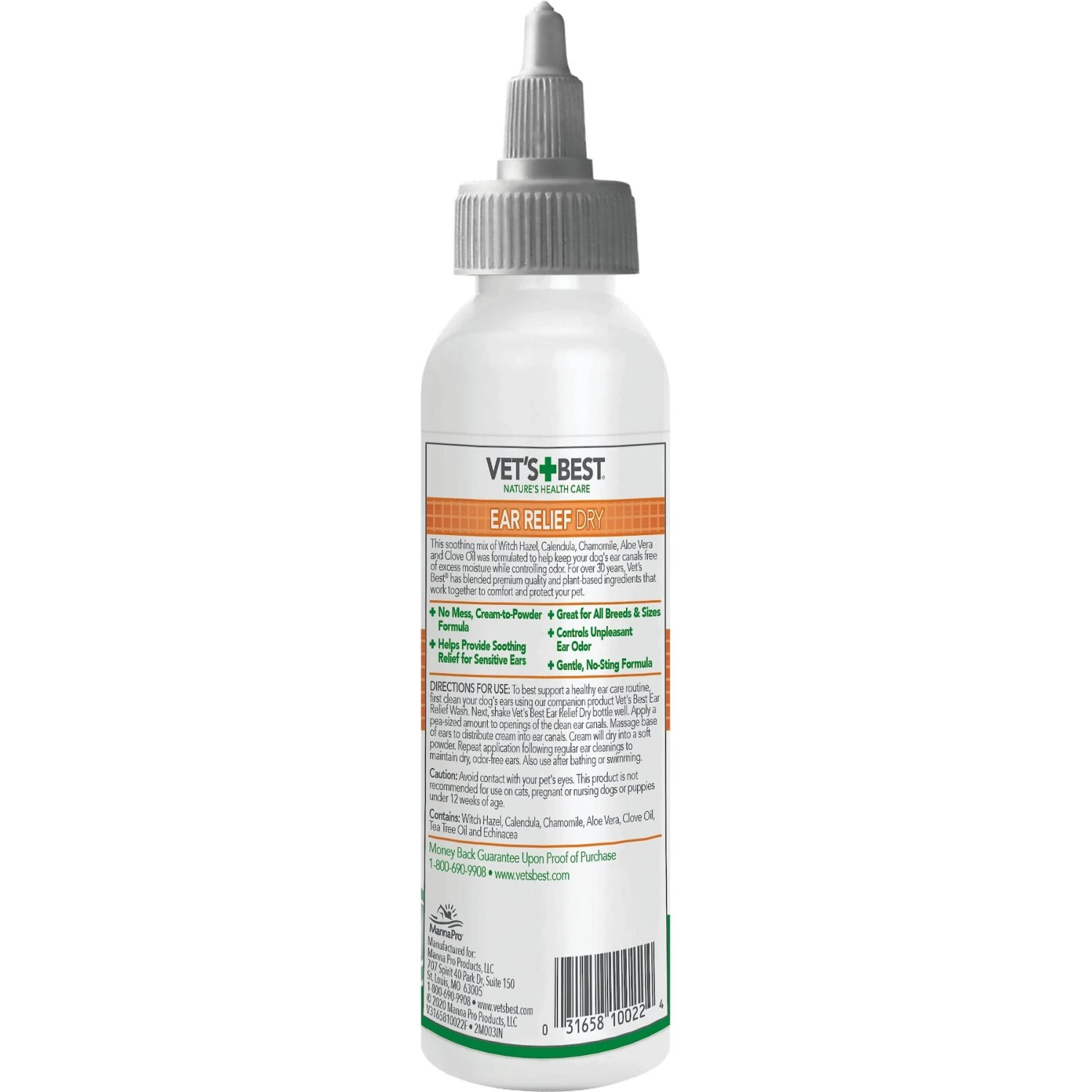 Vet's Best Ear Relief Wash + Dry Combo Pack For Dogs 4 Vet's Best Ear Relief Wash + Dry Combo Pack For Dogs - Image 4