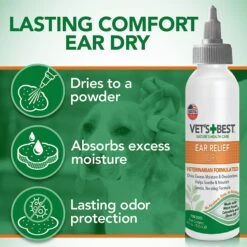 Vet's Best Ear Relief Wash + Dry Combo Pack For Dogs 14 Vet's Best Ear Relief Wash + Dry Combo Pack For Dogs -Pet Wellness 60181 PT5. AC SS1800 V1594320760