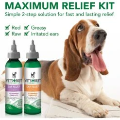 Vet's Best Ear Relief Wash + Dry Combo Pack For Dogs 15 Vet's Best Ear Relief Wash + Dry Combo Pack For Dogs -Pet Wellness 60181 PT6. AC SS1800 V1632782214