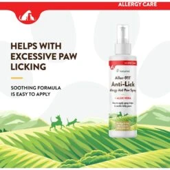 NaturVet Aller-911 Allergy Aid Anti-Lick Paw Plus Aloe Vera Dog & Cat Spray -Pet Wellness 60290 PT2. AC SS1800 V1698697412
