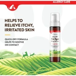 NaturVet Aller-911 Allergy Aid Hot Spot Plus Aloe Vera Dog & Cat Foam 10 NaturVet Aller-911 Allergy Aid Hot Spot Plus Aloe Vera Dog & Cat Foam -Pet Wellness 60292 PT2. AC SS1800 V1698695759