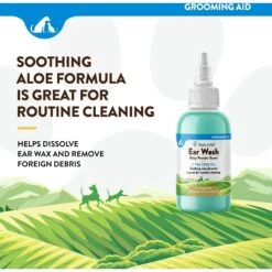 NaturVet Aloe & Baby Powder Scent Dog & Cat Ear Wash -Pet Wellness 60307 PT2. AC SS1800 V1698695757