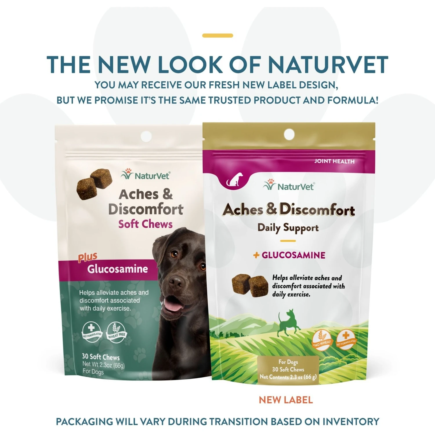 NaturVet Aches & Discomfort Plus Glucosamine Soft Chews Joint Supplement For Dogs 2 NaturVet Aches & Discomfort Plus Glucosamine Soft Chews Joint Supplement For Dogs - Image 2