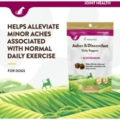 NaturVet Aches & Discomfort Plus Glucosamine Soft Chews Joint Supplement For Dogs 10 NaturVet Aches & Discomfort Plus Glucosamine Soft Chews Joint Supplement For Dogs -Pet Wellness 60311 PT2. AC SS1800 V1698697644