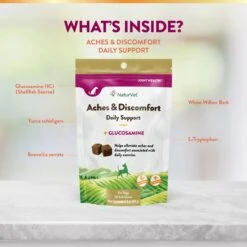 NaturVet Aches & Discomfort Plus Glucosamine Soft Chews Joint Supplement For Dogs 12 NaturVet Aches & Discomfort Plus Glucosamine Soft Chews Joint Supplement For Dogs -Pet Wellness 60311 PT4. AC SS1800 V1698693731