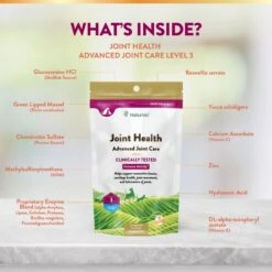 NaturVet Joint Health Advanced Care Powder Joint Supplement For Cats & Dogs -Pet Wellness 60318 PT4. AC SS1800 V1698695292