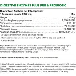 NaturVet Digestive Enzymes Plus Pre & Probiotic Powder Digestive Supplement For Cats & Dogs 16 NaturVet Digestive Enzymes Plus Pre & Probiotic Powder Digestive Supplement For Cats & Dogs -Pet Wellness 60321 PT7. AC SS1800 V1698694073
