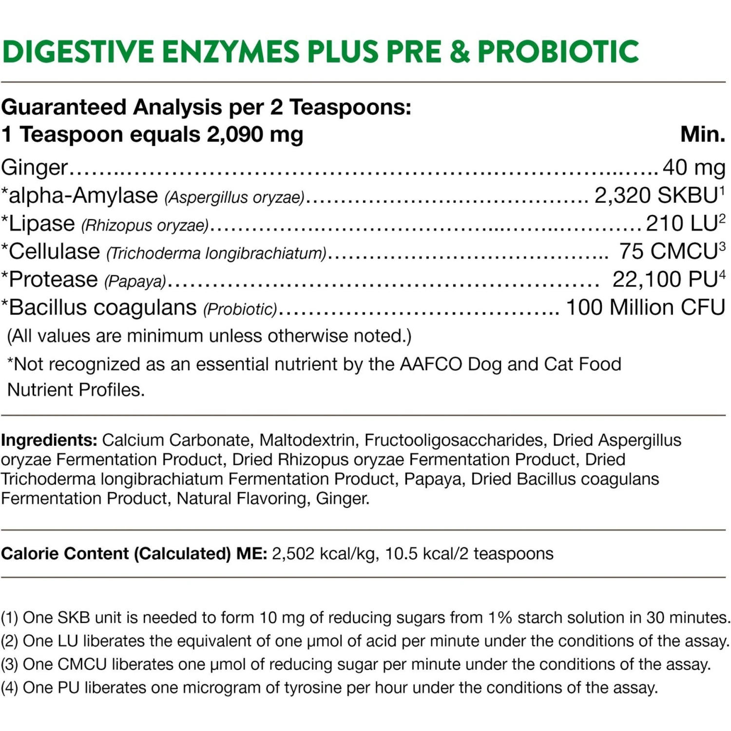 NaturVet Digestive Enzymes Plus Pre & Probiotic Powder Digestive Supplement For Cats & Dogs 8 NaturVet Digestive Enzymes Plus Pre & Probiotic Powder Digestive Supplement For Cats & Dogs - Image 8