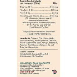 NaturVet Brewer's Dried Yeast With Garlic Powder Skin & Coat Supplement For Cats & Dogs -Pet Wellness 60327 PT2. AC SS1800 V1489183923