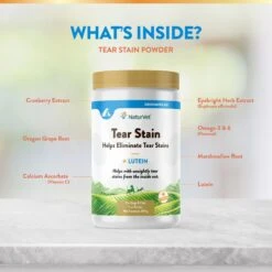 NaturVet Tear Stain Plus Lutein Powder Vision Supplement For Cats & Dogs -Pet Wellness 60339 PT5. AC SS1800 V1698696858