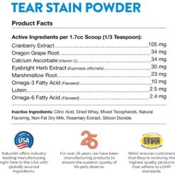 NaturVet Tear Stain Plus Lutein Powder Vision Supplement For Cats & Dogs -Pet Wellness 60339 PT8. AC SS1800 V1698696913