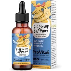 Huggibles Digestive Support With Probiotics Chicken Flavored Liquid Digestive Supplement For Dogs & Cats