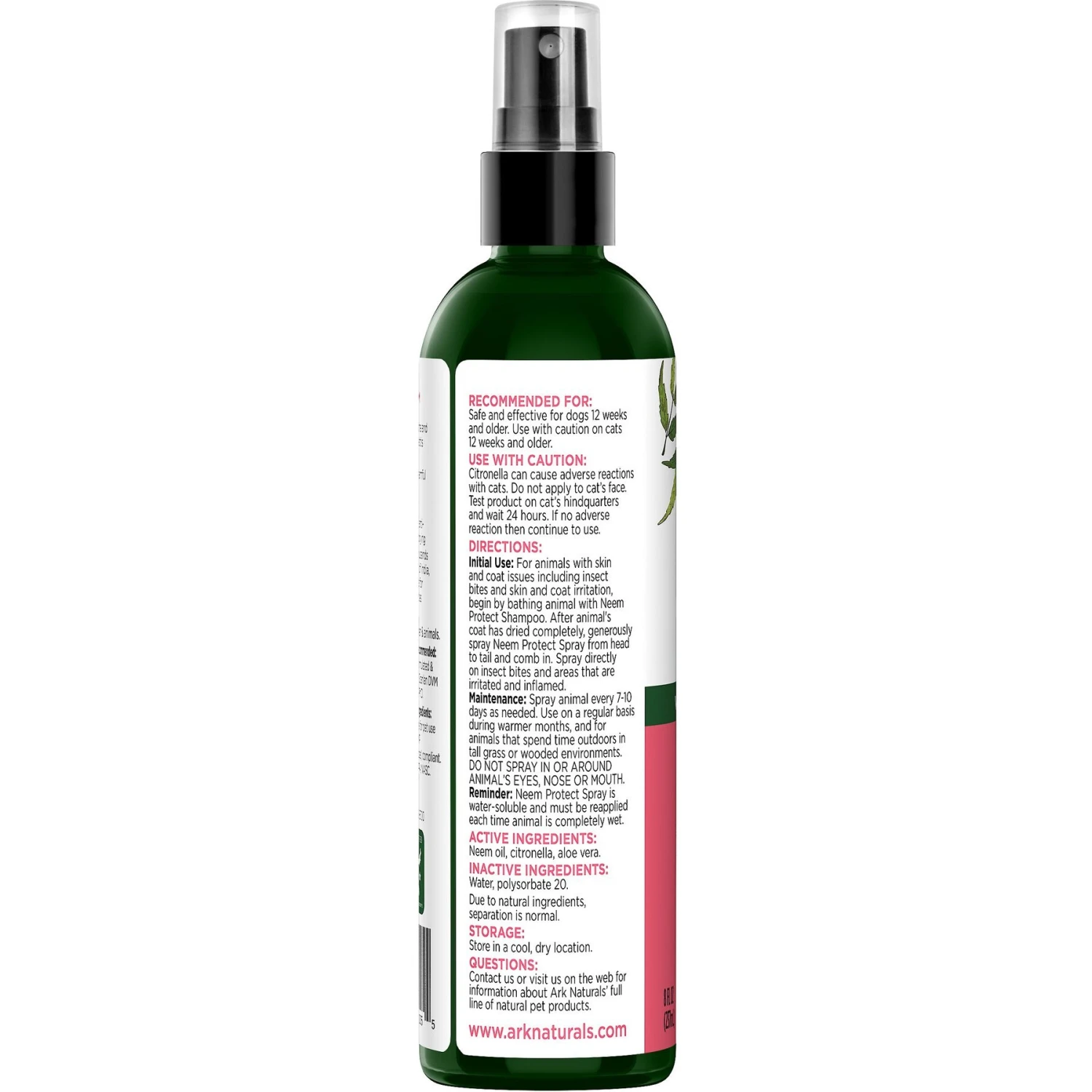 Ark Naturals Neem "Protect" Dog & Cat Spray 3 Ark Naturals Neem "Protect" Dog & Cat Spray - Image 3