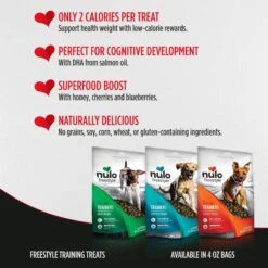 Nulo Freestyle Limited+ Salmon Recipe Grain-Free Puppy & Adult Dry Dog Food & Nulo Freestyle Salmon Recipe Grain-Free Dog Training Treats -Pet Wellness 608070 PT7. AC SS1800 V1660923505