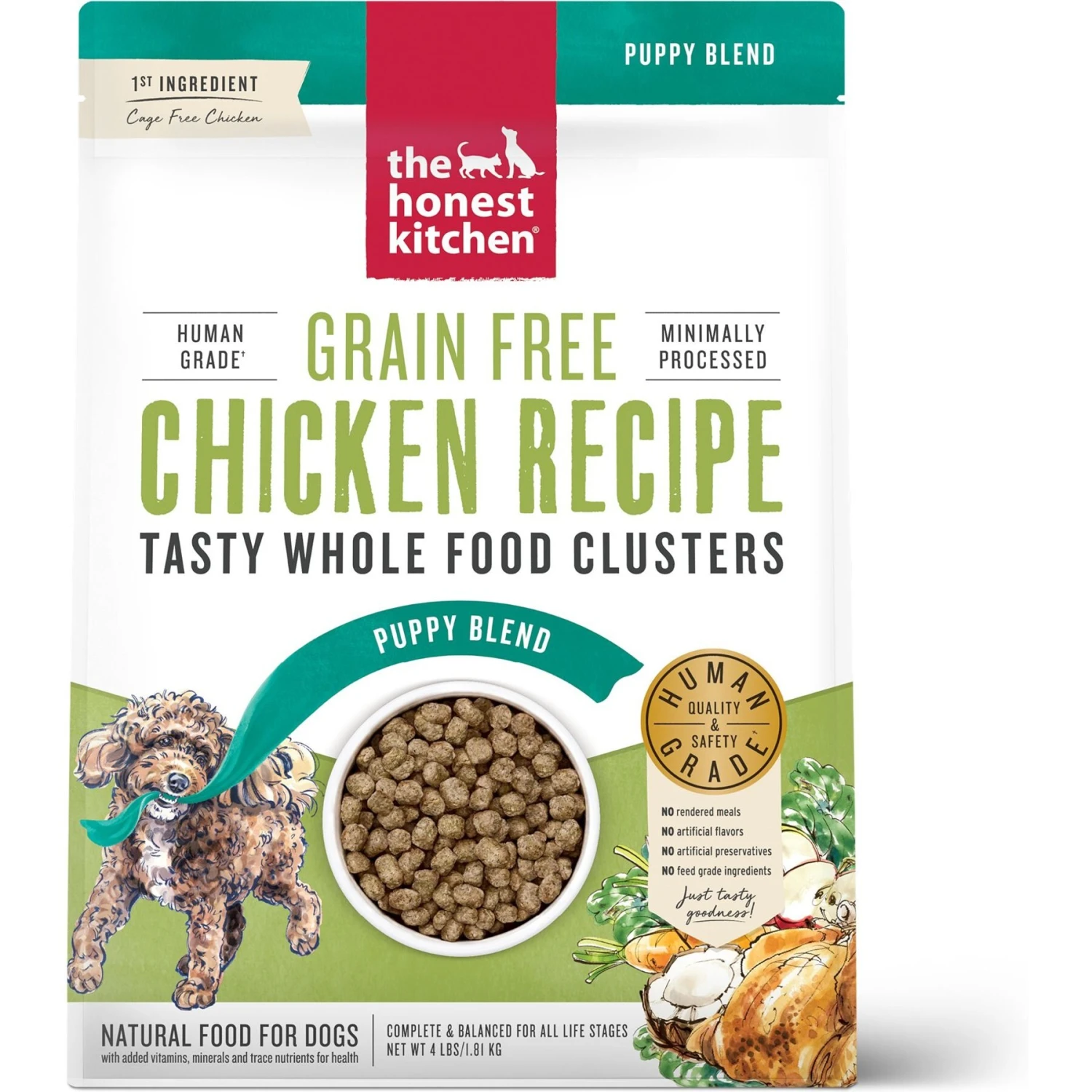 The Honest Kitchen Whole Food Clusters Chicken Recipe Puppy Blend Grain-Free Dehydrated Dog Food & The Honest Kitchen Daily Boosters Instant Goat's Milk With Probiotics For Dogs 2 The Honest Kitchen Whole Food Clusters Chicken Recipe Puppy Blend Grain-Free Dehydrated Dog Food & The Honest Kitchen Daily Boosters Instant Goat's Milk With Probiotics For Dogs - Image 2