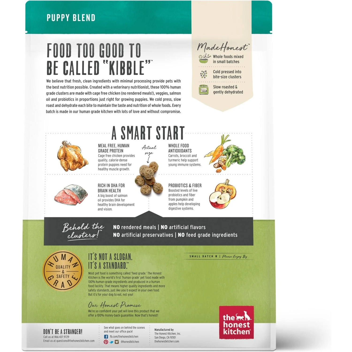 The Honest Kitchen Whole Food Clusters Chicken Recipe Puppy Blend Grain-Free Dehydrated Dog Food & The Honest Kitchen Daily Boosters Instant Goat's Milk With Probiotics For Dogs 3 The Honest Kitchen Whole Food Clusters Chicken Recipe Puppy Blend Grain-Free Dehydrated Dog Food & The Honest Kitchen Daily Boosters Instant Goat's Milk With Probiotics For Dogs - Image 3