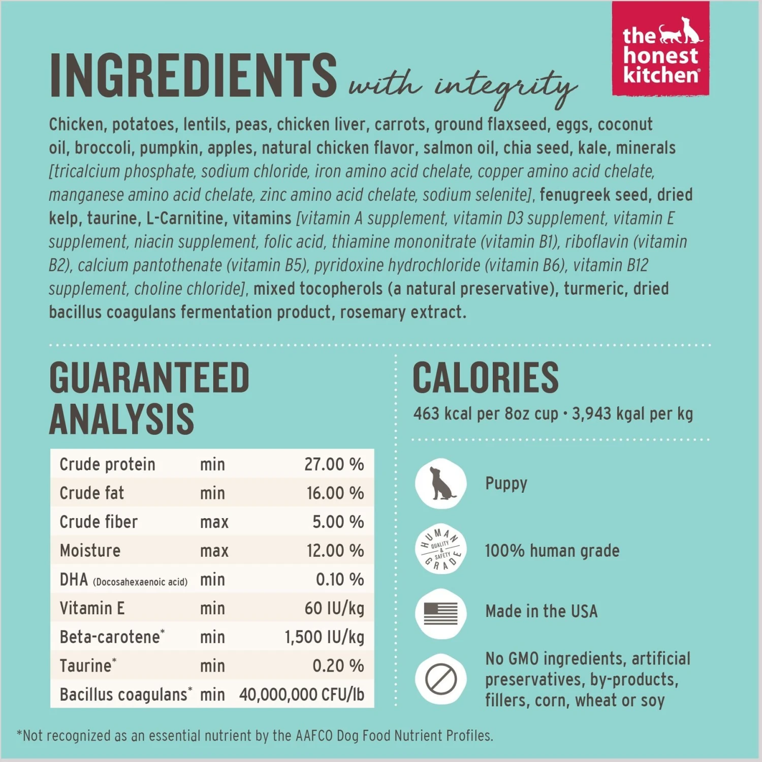 The Honest Kitchen Whole Food Clusters Chicken Recipe Puppy Blend Grain-Free Dehydrated Dog Food & The Honest Kitchen Daily Boosters Instant Goat's Milk With Probiotics For Dogs 4 The Honest Kitchen Whole Food Clusters Chicken Recipe Puppy Blend Grain-Free Dehydrated Dog Food & The Honest Kitchen Daily Boosters Instant Goat's Milk With Probiotics For Dogs - Image 4